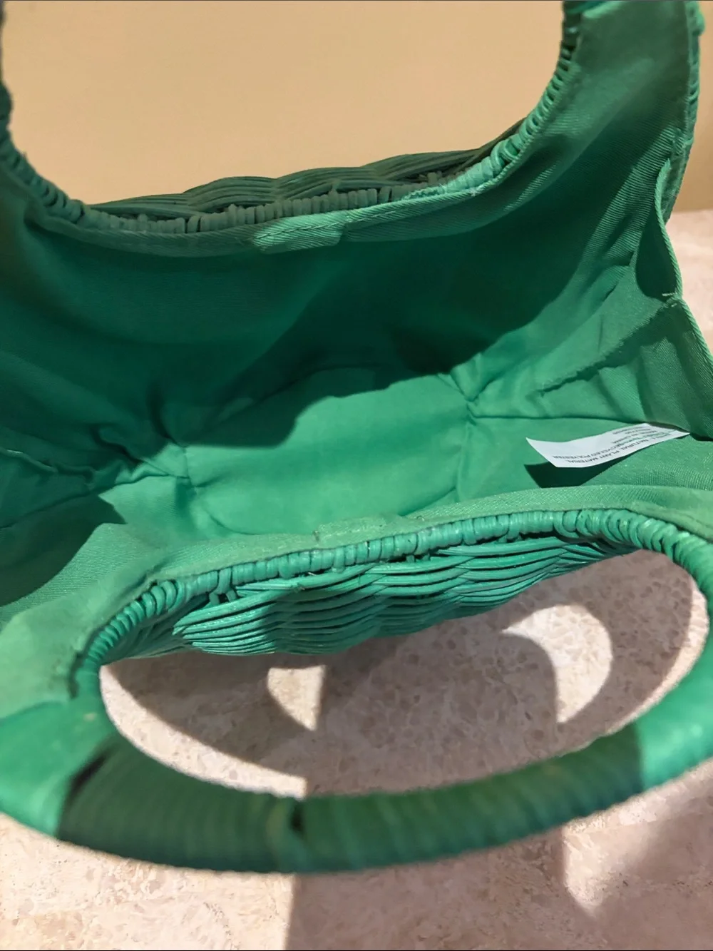 Kate Spade x Target green wicker bag